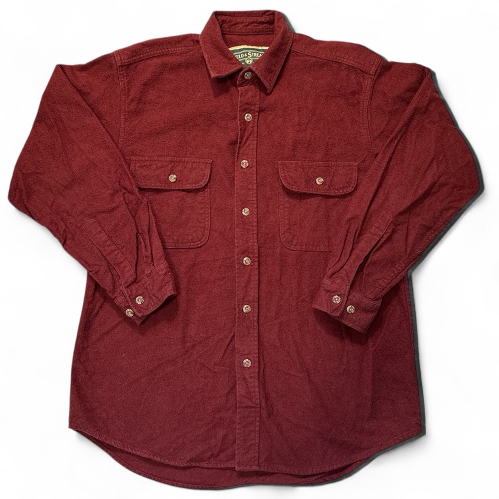 Field & Stream‎ Men's Burgundy Button-Down Shirt